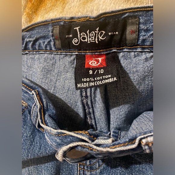 Jalate Blue Denim Jean skirt with shorts under - Picture 1 of 4